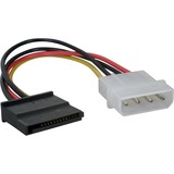 goobay Adapter 4-Pin Molex > 15-Pin SATA Zwart/rood