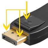 goobay DisplayPort naar HDMI adapter Zwart, Passief