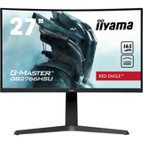 iiyama G-Master Red Eagle GB2766HSU-B1 27" curved gaming monitor Zwart, 2x HDMI, 1x DisplayPort, 2x USB-A 2.0, 165 Hz