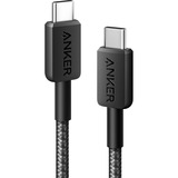 Anker 322 USB-C Braided kabel Zwart, 1.8 meter, 60 W