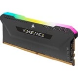 Corsair 16 GB DDR4-3200 (2x 8 GB) Kit werkgeheugen Zwart, CMH16GX4M2E3200C16, Vengeance RGB PRO SL, XMP 2.0