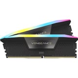 Corsair 64 GB DDR5-6000 (2x 32 GB) Kit werkgeheugen Zwart, CMH64GX5M2D6000C40, Vengeance, RGB, XMP 3.0