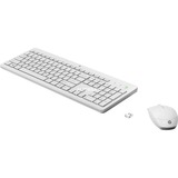 HP 230 draadloze muis- en toetsenbordcombo desktopset Wit, BE lay-out (AZERTY), 100%, 1600 dpi
