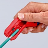 KNIPEX Ergostrip universeel ontmantelingsgereedschap 16 95 02 SB kabelstrip-/ontmantelingsgereedschap Rood/blauw, links-handig