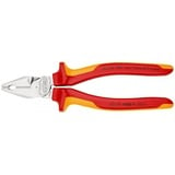 KNIPEX Kracht-kombitang 02 06 180 VDE combinatietang Rood/geel, Lengte 180mm