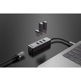 Sitecom USB-C naar Ethernet + 3x USB dockingstation Grijs