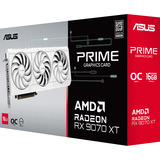 ASUS PRIME Radeon RX 9070 XT OC WHITE grafische kaart Wit, 3x DisplayPort, 1x HDMI 2.1, RDNA4