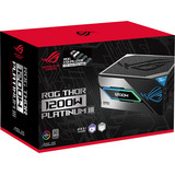 ASUS ROG Thor Platinum III (ROG Equalizer) modulaire 1200 watt voeding  Zwart, 1x 12V-2x6, 4x PCIe