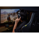 Corsair HS80 v2 MAX Wireless over-ear gaming headset Zwart/grijs, 2,4 GHz / Bluetooth, PlayStation, Switch, Smartphone, Pc