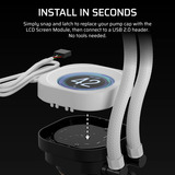 Corsair NAUTILUS RS LCD Screen Module 2.1"  Wit