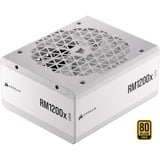 Corsair RM1200x SHIFT White, 1200W voeding  Wit, 8x PCIe, 1x 12VHPWR, Kabelmanagement