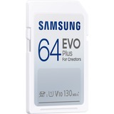 SAMSUNG EVO Plus SDHC 64 GB (2021) geheugenkaart Wit, MB-SC64K/EU, Class 10