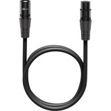 goobay XLR-aansluitkabel Zwart, 3 meter