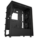 ASUS ProArt PA401 Wood Edition - Metal Panel midi tower behuizing Zwart | 2x USB-A | 2x USB-C
