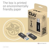 Club 3D USB-A 3.2 Gen 1 naar USB-C 3.2 Gen 1 adapter Zwart