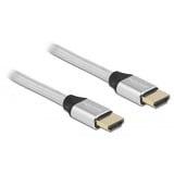 DeLOCK Ultra High Speed HDMI kabel Zilver, 1 meter, 8K 60Hz, 48 Gbps