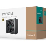 DeepCool PN650M 650W voeding  Zwart, 3x PCIe, 1x 12VHPWR, Kabel-Management