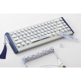 Ducky DKYOTD2024 Year of the Dragon Limited Edition, toetsenbord Wit/blauw, US lay-out, Cherry MX2A Purple, 65%, RGB leds, PBT + PC keycaps