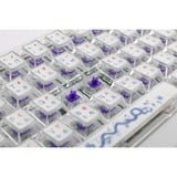 Ducky DKYOTD2024 Year of the Dragon Limited Edition, toetsenbord Wit/blauw, US lay-out, Cherry MX2A Purple, 65%, RGB leds, PBT + PC keycaps