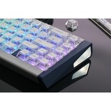 Ducky DKYOTD2024 Year of the Dragon Limited Edition, toetsenbord Wit/blauw, US lay-out, Cherry MX2A Purple, 65%, RGB leds, PBT + PC keycaps
