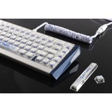 Ducky DKYOTD2024 Year of the Dragon Limited Edition, toetsenbord Wit/blauw, US lay-out, Cherry MX2A Purple, 65%, RGB leds, PBT + PC keycaps