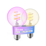 Govee Edison Bulb G80 E27 (2-stuks) ledlamp Transparant, WiFi, Bluetooth