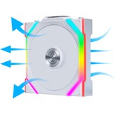 Lian Li UNI FAN SL120 Wireless Reverse Blade case fan Wit, 3 stuks, 4-pin PWM fan-connector