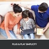 Logitech K400 Plus toetsenbord Antraciet, EU lay-out (QWERTY)