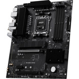 MSI PRO B850-S WIFI6E socket AM5 moederbord Zwart/zilver, RAID, 2.5Gb-LAN, Wi-Fi 6E, BT 5.3, Sound, ATX