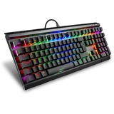 Sharkoon SKILLER SGK60, gaming toetsenbord Zwart, BE Lay-out, Kailh Box Brown, RGB leds