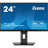 iiyama ProLite XUB2497HSN-B1 23.8" monitor Zwart, 100Hz, HDMI, Display Port, USB-C, LAN, Audio