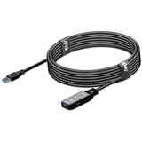 Club 3D USB 3.2 Gen1 actieve repeaterkabel Zwart, 5 meter