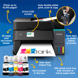 Epson EcoTank ET-3950 all-in-one inkjetprinter Zwart, Scannen, Kopiëren, Wi-Fi, inclusief tot 3 jaar inkt