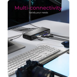 ICY BOX IB-DK7401-CU31 17-in-1 Notebook DockingStation Zwart