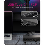 ICY BOX IB-DK7401-CU31 17-in-1 dockingstation Zwart