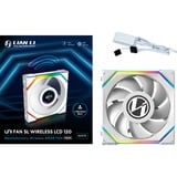 Lian Li UNI FAN SL120 LCD Wireless RGB case fan Wit, 120 x 124.5 x 28 mm, PWM