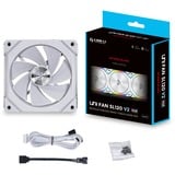 Lian Li UNI FAN SL120 V2 Reverse Blade RGB case fan Wit, 120 x 120 x 28 mm, PWM