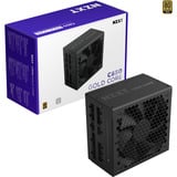 NZXT C850 Gold Core, 850 Watt voeding  Zwart, 1x 12VHPWR, 3x PCIe, kabelmanagement
