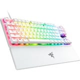 Razer Huntsman V3 Pro TKL RGB mechanisch gaming toetsenbord Wit, US lay-out (QWERTY), Razer Analog Optical Gen 2, 80% (TKL)	, Double-shot PBT