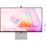 SAMSUNG ViewFinity S9 S90PC 27" 5K UHD monitor Zwart/zilver, mini-DisplayPort, 3x USB-C, Thunderbolt, Wi-Fi 5, BT