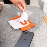 Whoosh! Screen Shine reinigingsdoek Wit/oranje, 20 stuks