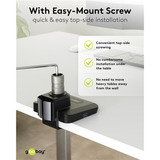 goobay Dual Monitor Mount Office monitorarm Zwart