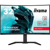 iiyama G-Master Red Eagle GCB3280QSU-B1 31.5" Curved gaming monitor Zwart, 165 Hz, HDMI, DisplayPort, USB, Audio, AMD Free-Sync  