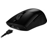 ASUS ROG Keris Wireless Aimpoint gaming muis Zwart, 36.000 dpi, 2.4 GHz, Bluetooth, RGB leds