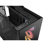 Corsair FRAME 4500X LX-R RGB LINK midi tower behuizing Zwart | 2x USB-A | 1x USB-C | Tempered Glass