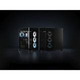 Corsair FRAME 4500X LX-R RGB LINK midi tower behuizing Zwart | 2x USB-A | 1x USB-C | Tempered Glass