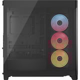 Corsair FRAME 4500X LX-R RGB LINK midi tower behuizing Zwart | 2x USB-A | 1x USB-C | Tempered Glass