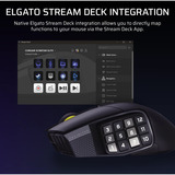 Corsair SCIMITAR Elite Wireless SE gaming muis Gunmetal, 33.000 dpi, RGB leds