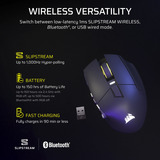 Corsair SCIMITAR Elite Wireless SE gaming muis Gunmetal, 33.000 dpi, RGB leds