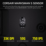 Corsair Scimitar Elite Wireless SE MMO gaming muis Gunmetal, 33.000 dpi, RGB leds